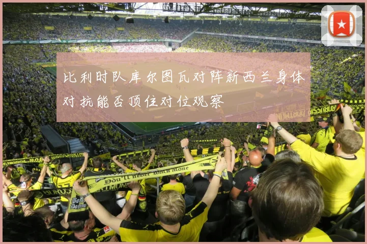 比利时队库尔图瓦对阵新西兰身体对抗能否顶住对位观察